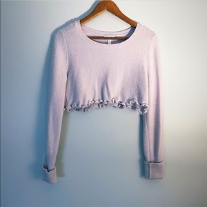 Reworked cropped sweater